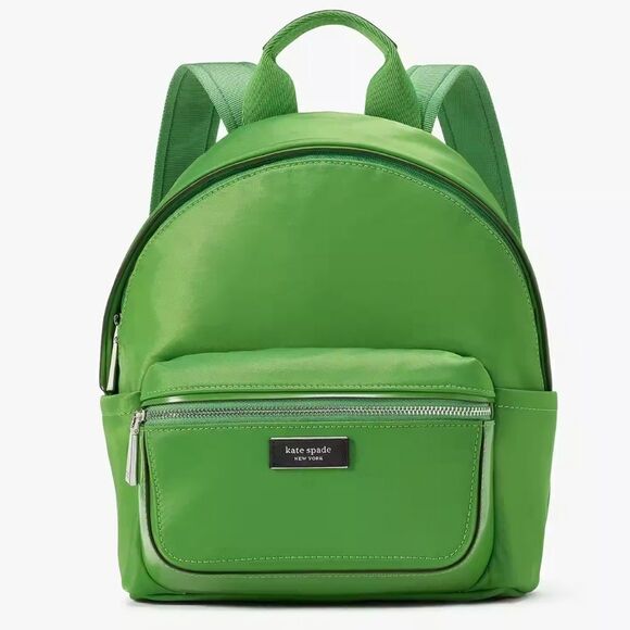 Kate Spade Sam Icon Ksnyl Small Nylon Backpack in KS GREEN - Picture 1 of 15